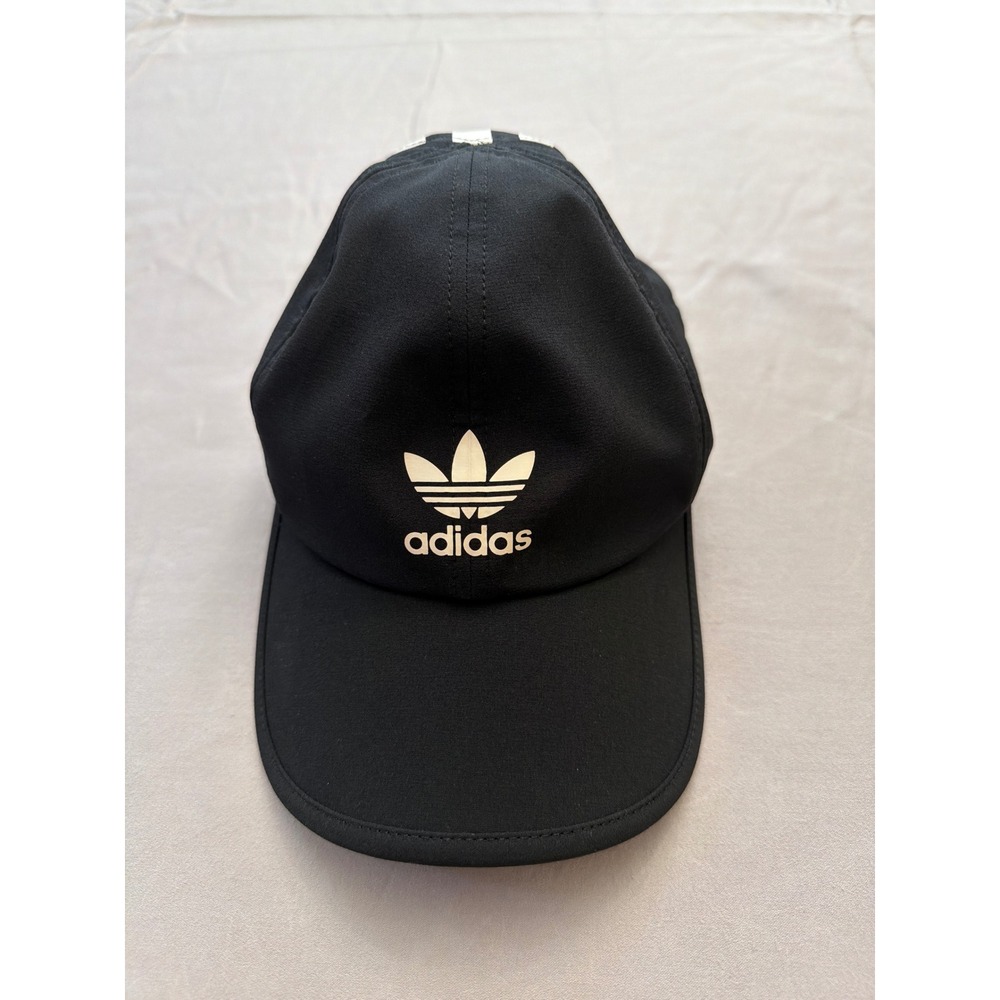 Adidas Originals Trefoil Baseball Cap Black White 3 Stripe Adjustable Hat